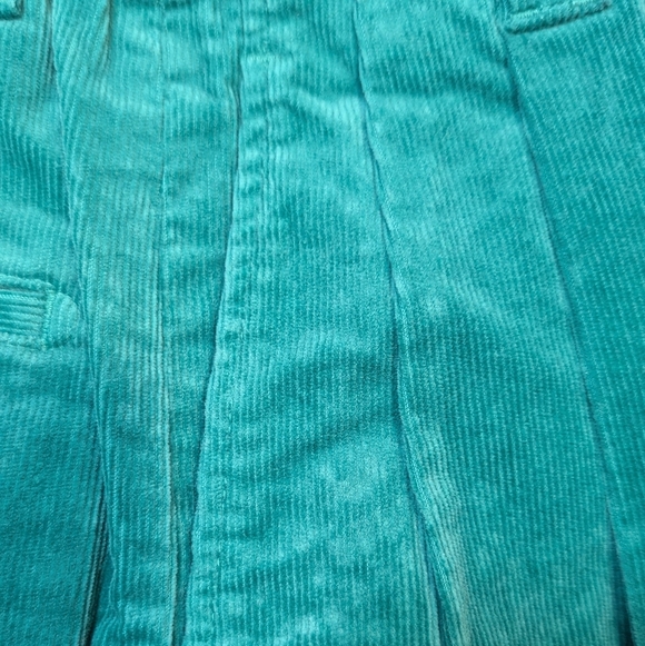 NWT Marni x Uniqlo Green Pleated Corduroy Pants Size XS - Picture 8 of 10